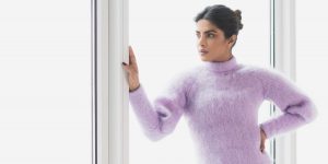 Priyanka Chopra in a lavender dress