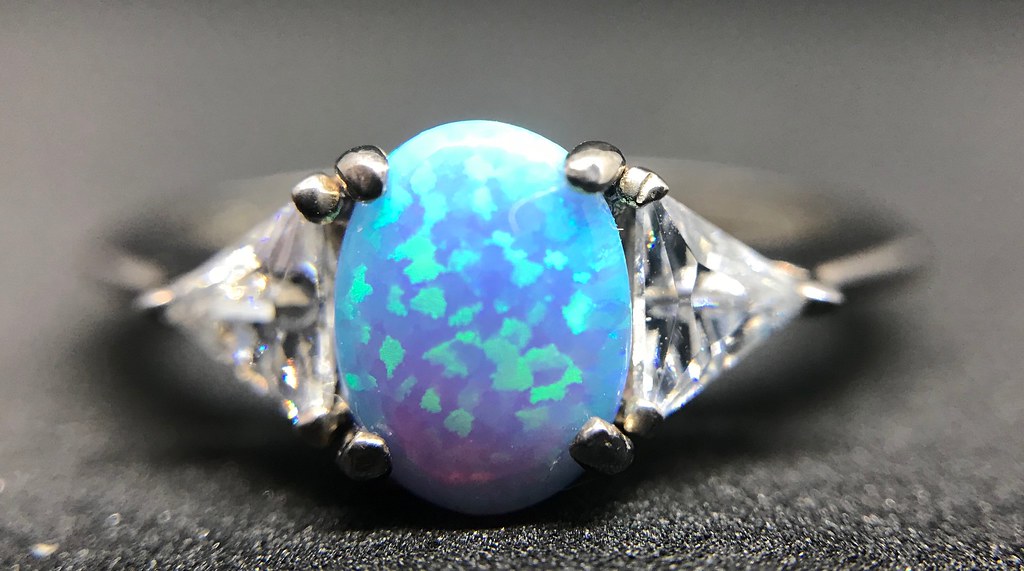 Opal engagement rings