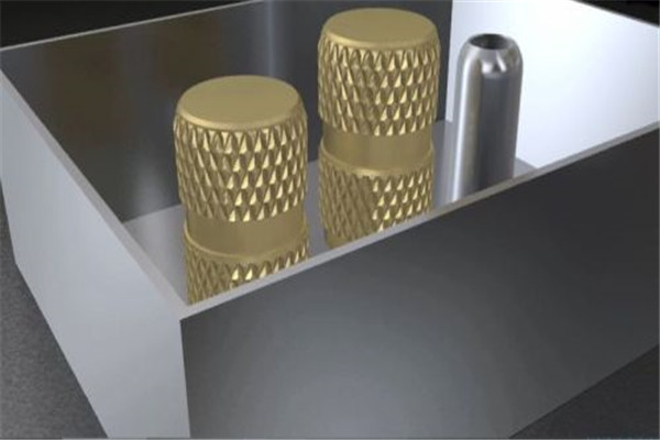 Hot pressing process for inserts