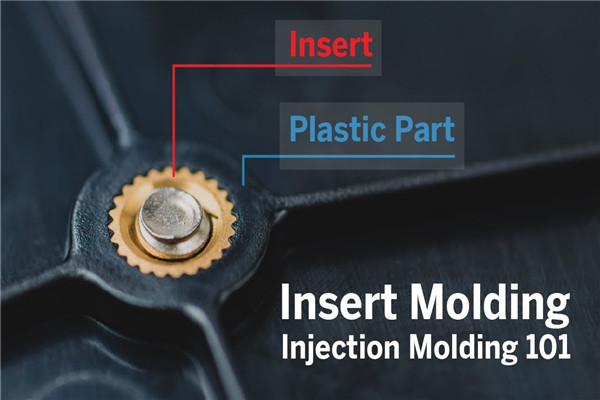 Injection molding process for brass inserts
