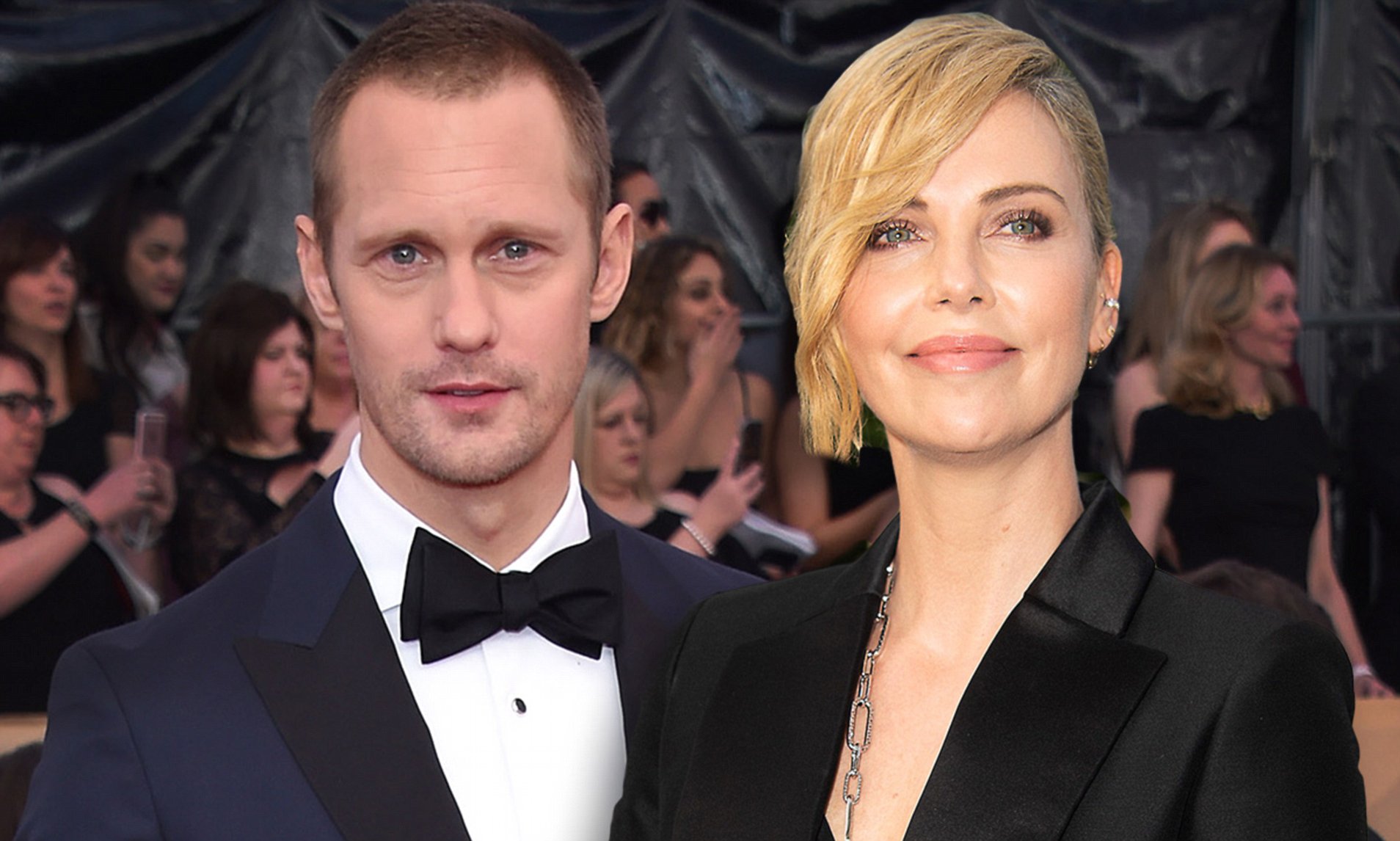 Alexander Skarsgard and Charlize Theron 