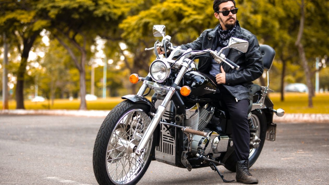 regular leather vest